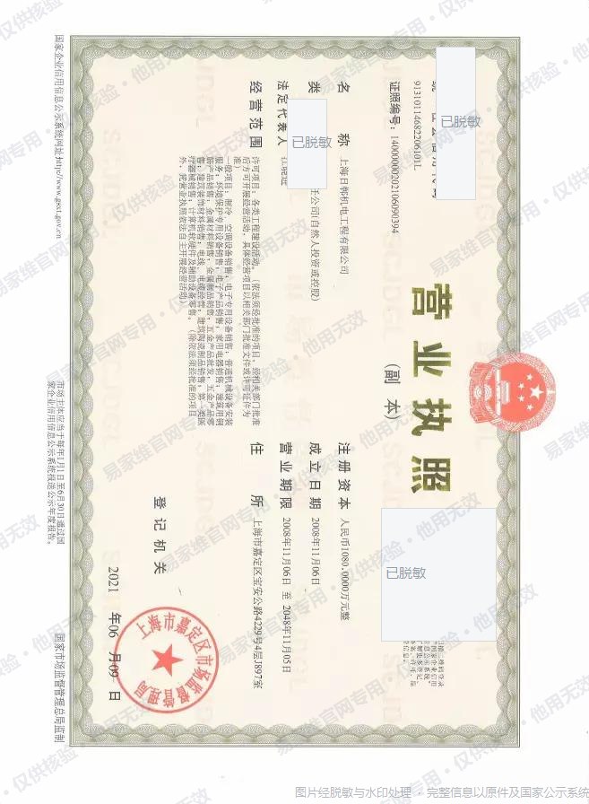 营业执照(副本)(原件扫描)